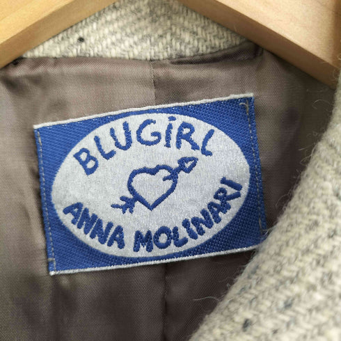ブルーガール Blugirl ツイード地比翼ボタンコート レディース I40