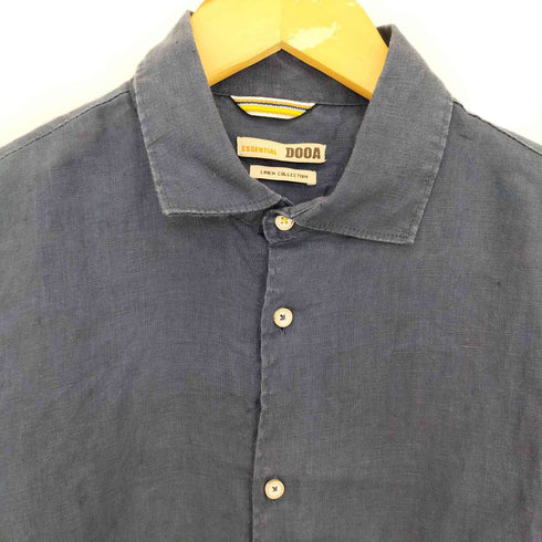ESSENTIAL DOOA LINEN COLLECTION リネン100 ワイドカラー 長袖 シャツ メンズ JPN:S