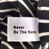 NEVER BY THE SAME モックネックボーダーカットソー メンズ
