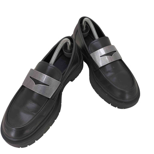 ザラ ZARA メタルパーツコインローファー メンズ 41