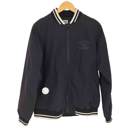アベイシングエイプ A BATHING APE 胸元ロゴ裏地パイルボンバージャケット メンズ import:XL