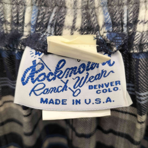 ロンハーマン Ron Herman 別注 ROCKMOUNT USA製 ウールフランネルチェック ギャザースカート レディース