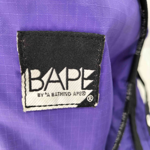 アベイシングエイプ BAPE by A BATHING APE ロゴパッチ デイパック リップストップ メンズ