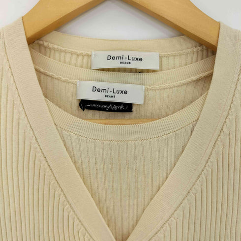 デミルクスビームス Demi-Luxe BEAMS リブ ノースリーブニット / リブ ロングカーディガン レディース ONE SIZE