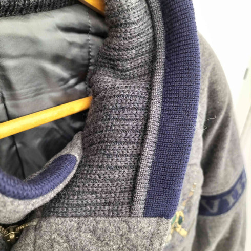 PIA SPORTS カシミヤ混 ショールカラー ジップアップ メルトンブルゾン メンズ 3