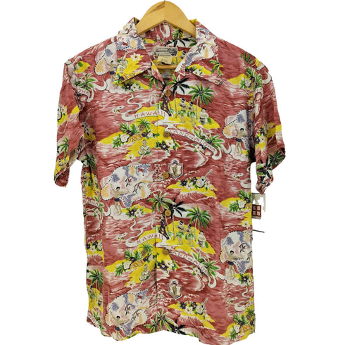 Hanauma Bay 90S 総柄 レーヨン100 アロハシャツ メンズ JPN:L