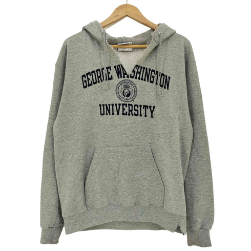 チャンピオン Champion 00s George Washington University ダメージ プルオーバーフーディ メンズ import:M