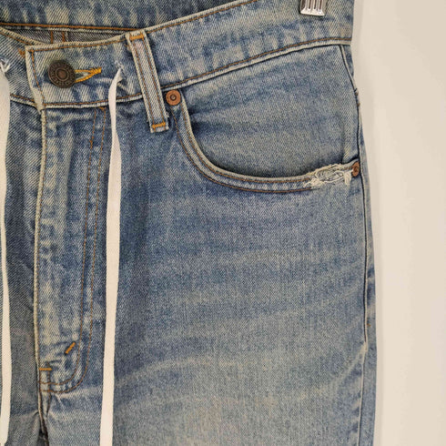 リーバイス Levis フィリピン製 リメイク パッチワーク ダメージ ストレートデニム 525-0217 メンズ 31×33