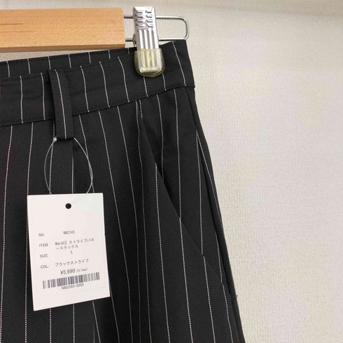 マンドー MANDO ストライプ ワイド スラックスパンツ メンズ JPN:S