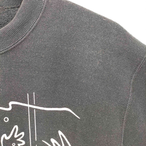クレイジーシャツ CRAZY SHIRTS 90s USA製 裏起毛 POINT OF VIEW プリント スウェット メンズ import:M