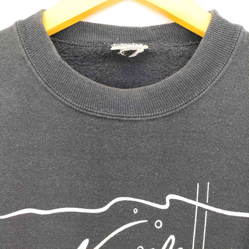 クレイジーシャツ CRAZY SHIRTS 90s USA製 裏起毛 POINT OF VIEW プリント スウェット メンズ import:M