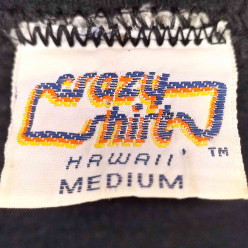 クレイジーシャツ CRAZY SHIRTS 90s USA製 裏起毛 POINT OF VIEW プリント スウェット メンズ import:M