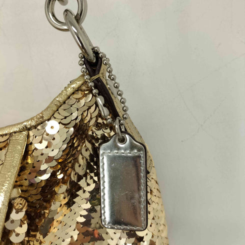 コーチ COACH POPPY 2way スパンコールワンショルダーバッグ レディース