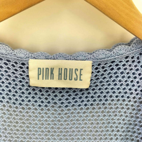 ピンクハウス PINK HOUSE ラベンダーモチーフ透かし編みニットベスト レディース FREE
