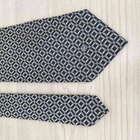 バーバリーズ BURBERRYS ロゴ刺繍 総柄シルクネクタイ メンズ