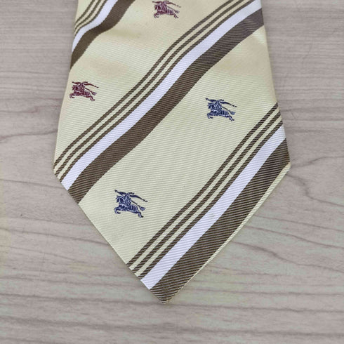 バーバリー BURBERRY 騎士刺繍 シルクネクタイ MADE IN ITALY メンズ