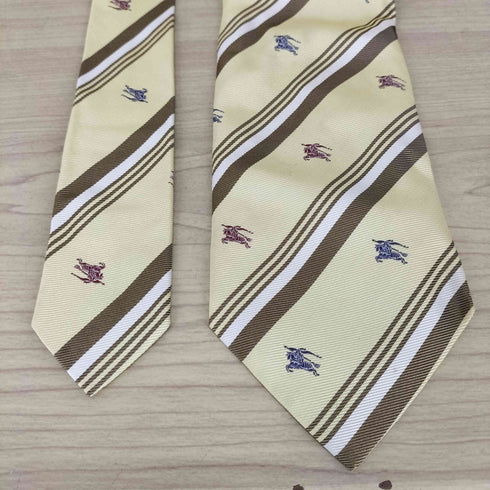 バーバリー BURBERRY 騎士刺繍 シルクネクタイ MADE IN ITALY メンズ