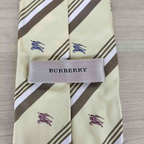 バーバリー BURBERRY 騎士刺繍 シルクネクタイ MADE IN ITALY メンズ