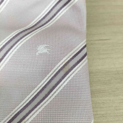 バーバリー BURBERRY 騎士刺繍 シルクネクタイ MADE IN ITALY メンズ