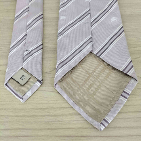 バーバリー BURBERRY 騎士刺繍 シルクネクタイ MADE IN ITALY メンズ
