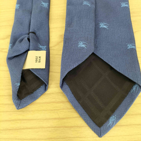 バーバリー BURBERRY 騎士刺繍 シルクネクタイ MADE IN ITALY メンズ