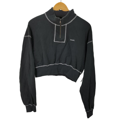 エックスガール X-girl CROPPED HALF ZIP SWEAT TOP レディース JPN:M