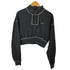 エックスガール X-girl CROPPED HALF ZIP SWEAT TOP レディース JPN:M