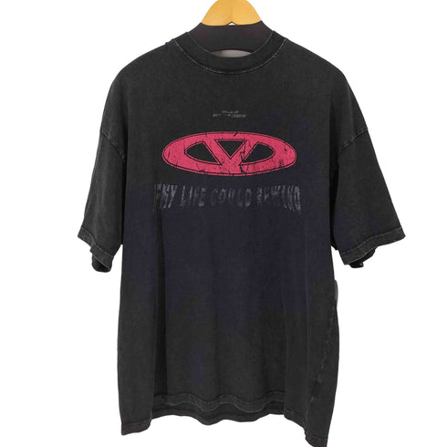 フロントプリント半袖Tシャツ メンズ JPN:L