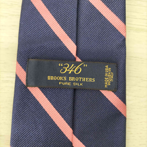ブルックスブラザーズ 346 BROOKS BROTHERS USA製 ストライプ シルクネクタイ メンズ