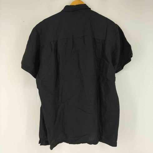 ハバネラ HAVANERA リネン混 フロント刺繍 S/S キューバシャツ メンズ import:L
