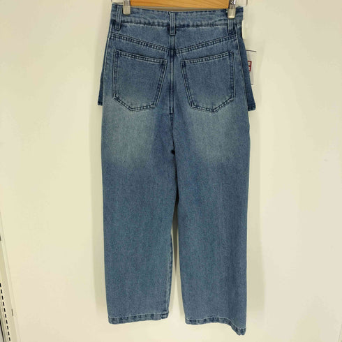 VANNIE U サイドカットアウトデニム レイヤードパンツ レディース JPN:M