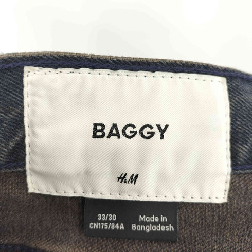 エイチアンドエム H&M バングラディシュ製 BAGGY ジッパーフライ バギデニムパンツ メンズ 33/30