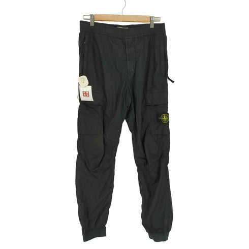 ストーンアイランド STONE ISLAND RE-T ガーメントダイコットンストレッチシャーリングテーパードリブカーゴパンツ メンズ W31
