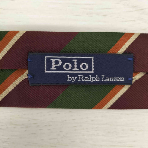 ポロバイラルフローレン Polo by RALPH LAUREN イタリア製 ストライプ柄 シルクネクタイ メンズ