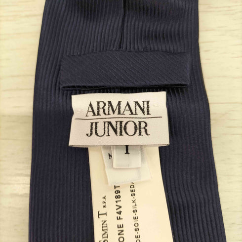アルマーニジュニア ARMANI JUNIOR イタリア製 ロゴ刺繍ネクタイ メンズ 1