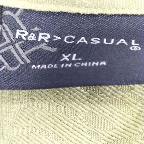 R&R CASUAL 総柄 S/S 開襟シャツ メンズ import:XL
