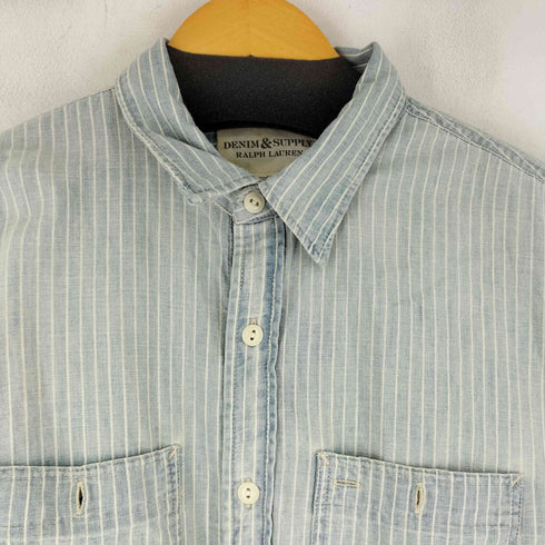 デニムアンドサプライ ラルフローレン DENIM & SUPPLY RALPH LAUREN ストライプ L/S シャツ メンズ import:L
