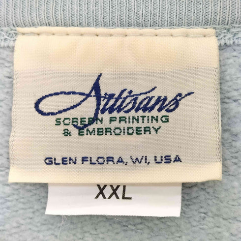Artisans 80-90s アートデザイン アニマル柄 クルーネック スウェット メンズ XXL
