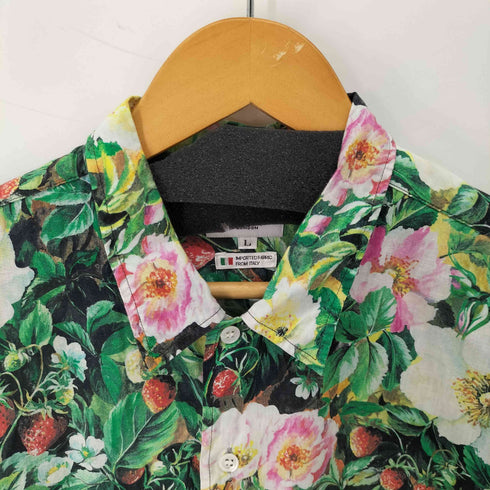 ポールスミス Paul Smith コットン ボタニカル 半袖シャツ メンズ import:L