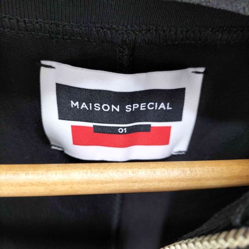 メゾンスペシャル MAISON SPECIAL ヘビーウェイトコットンセーラーカラーハーフジップ メンズ JPN:1