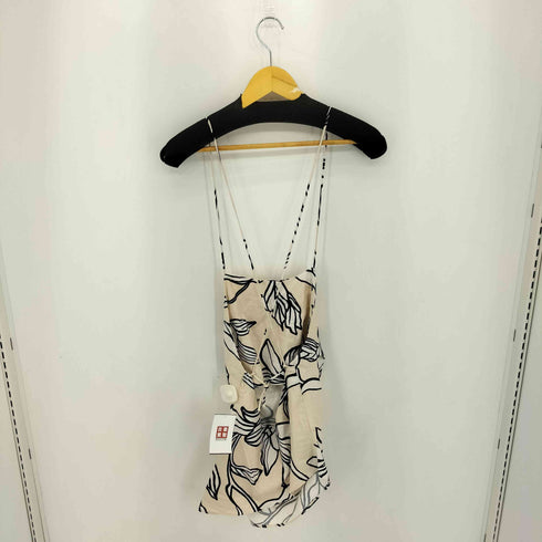 ザラ ZARA ボタニカル柄 チューブトップ レディース M