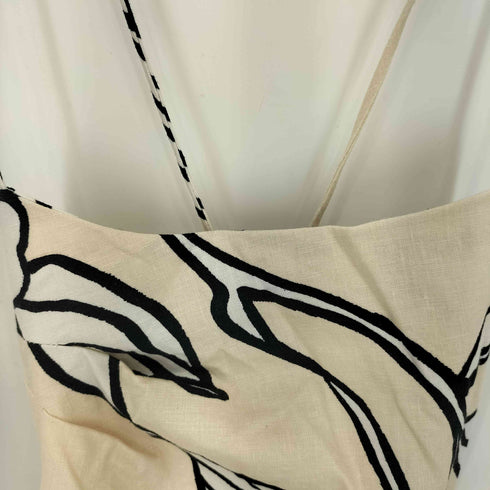 ザラ ZARA ボタニカル柄 チューブトップ レディース M