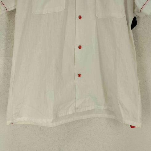 70s- 襟芯 背面刺繍デザインボーリングシャツ メンズ