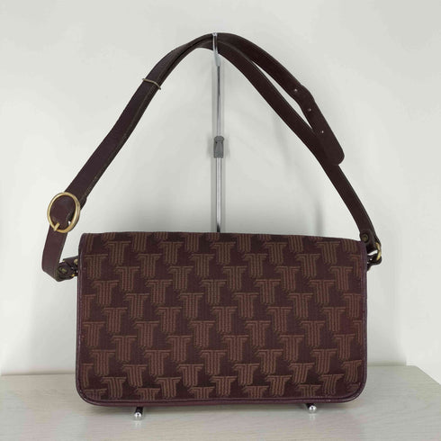 ランバン LANVIN 80S MADE IN FRANCE ジャガード ショルダーバッグ レディース