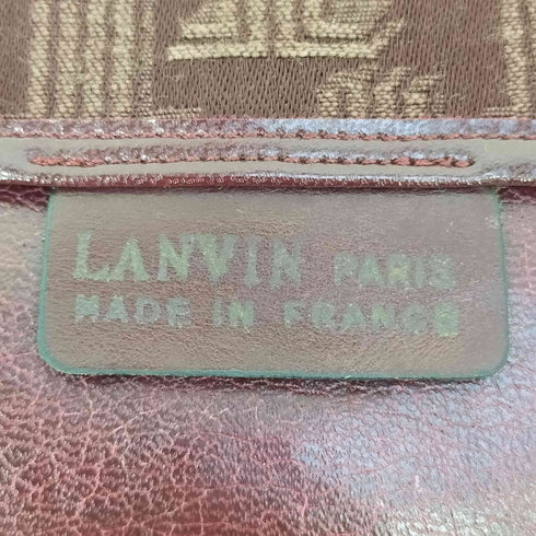 ランバン LANVIN 80S MADE IN FRANCE ジャガード ショルダーバッグ レディース