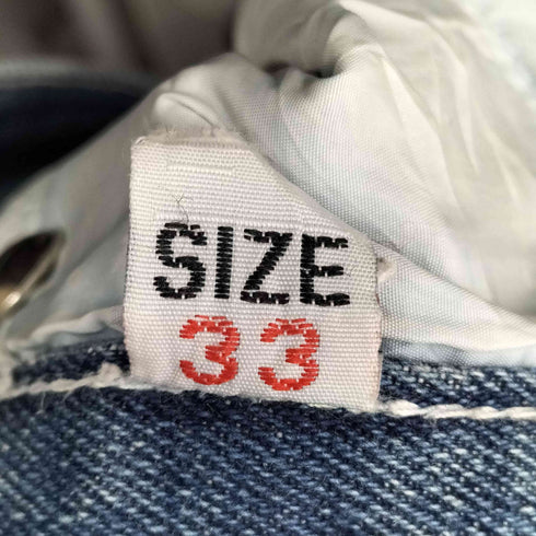 デザイン ワイドデニムパンツ メンズ 33