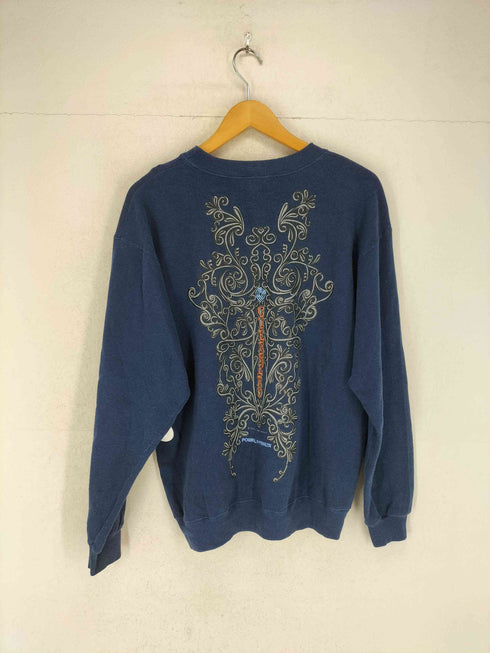 ヘインズ Hanes 90s USA製 POWELL PERALTA 両面プリントクルーネックスウェット メンズ L