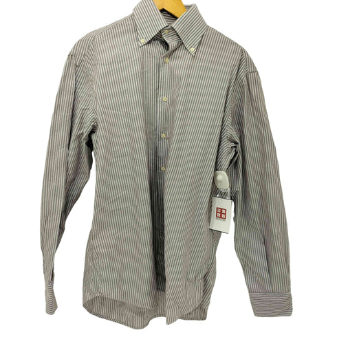 ジャンフランコフェレストゥーディオ GIANFRANCO FERRE STUDIO ボタンダウン ストライプ L/S シャツ メンズ 16/41