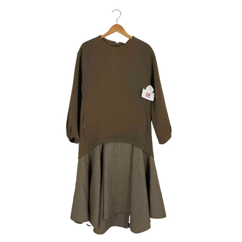エレンディーク ELENDEEK MATERIAL MIX ROUND HEM CS OP レディース JPN:2