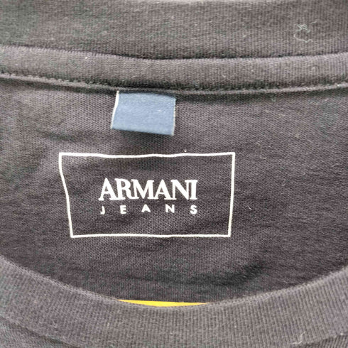 アルマーニジーンズ ARMANI JEANS Metal Eagle Chest Logo メタル イーグル チェスト ロゴ クルーネック Tシャツ メンズ import:S